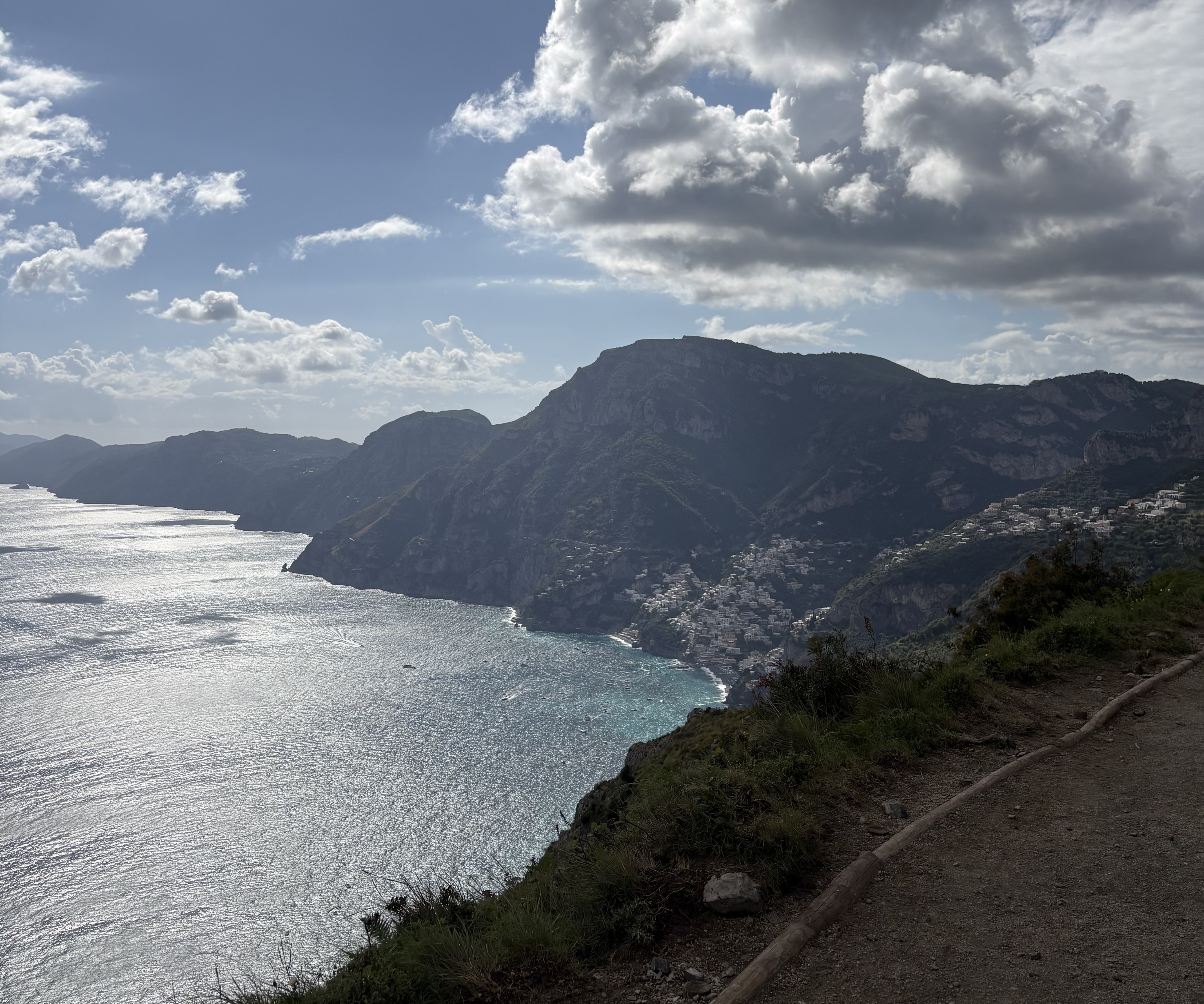 Views during the Path of Gods hike