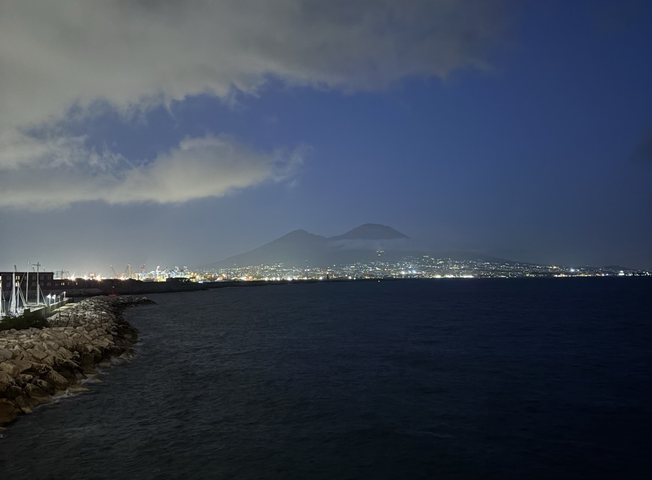 Mount Vesuvius as seen from Napoli
