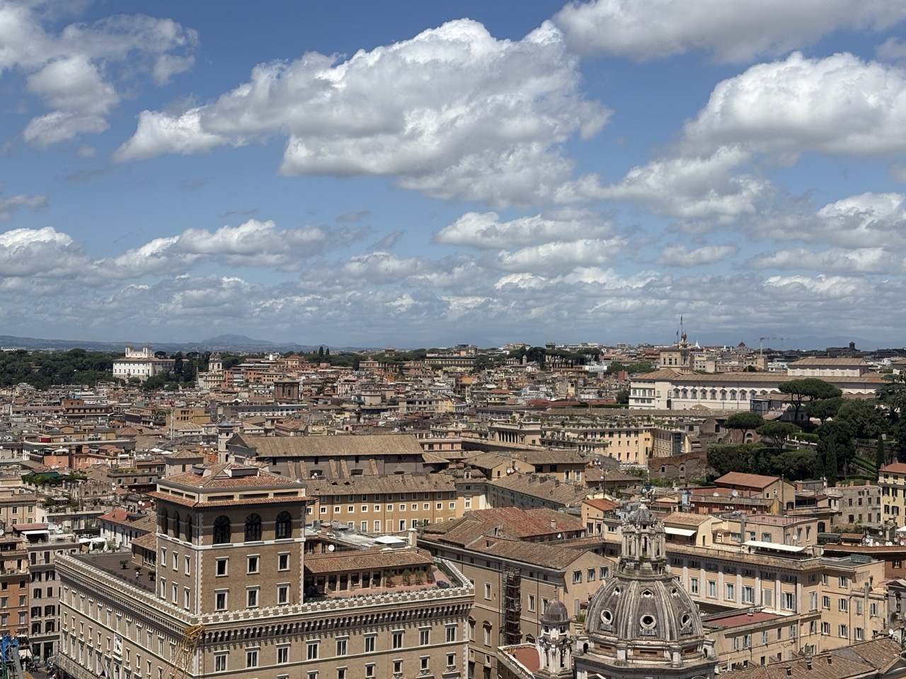 Views from the top of Vittoriano