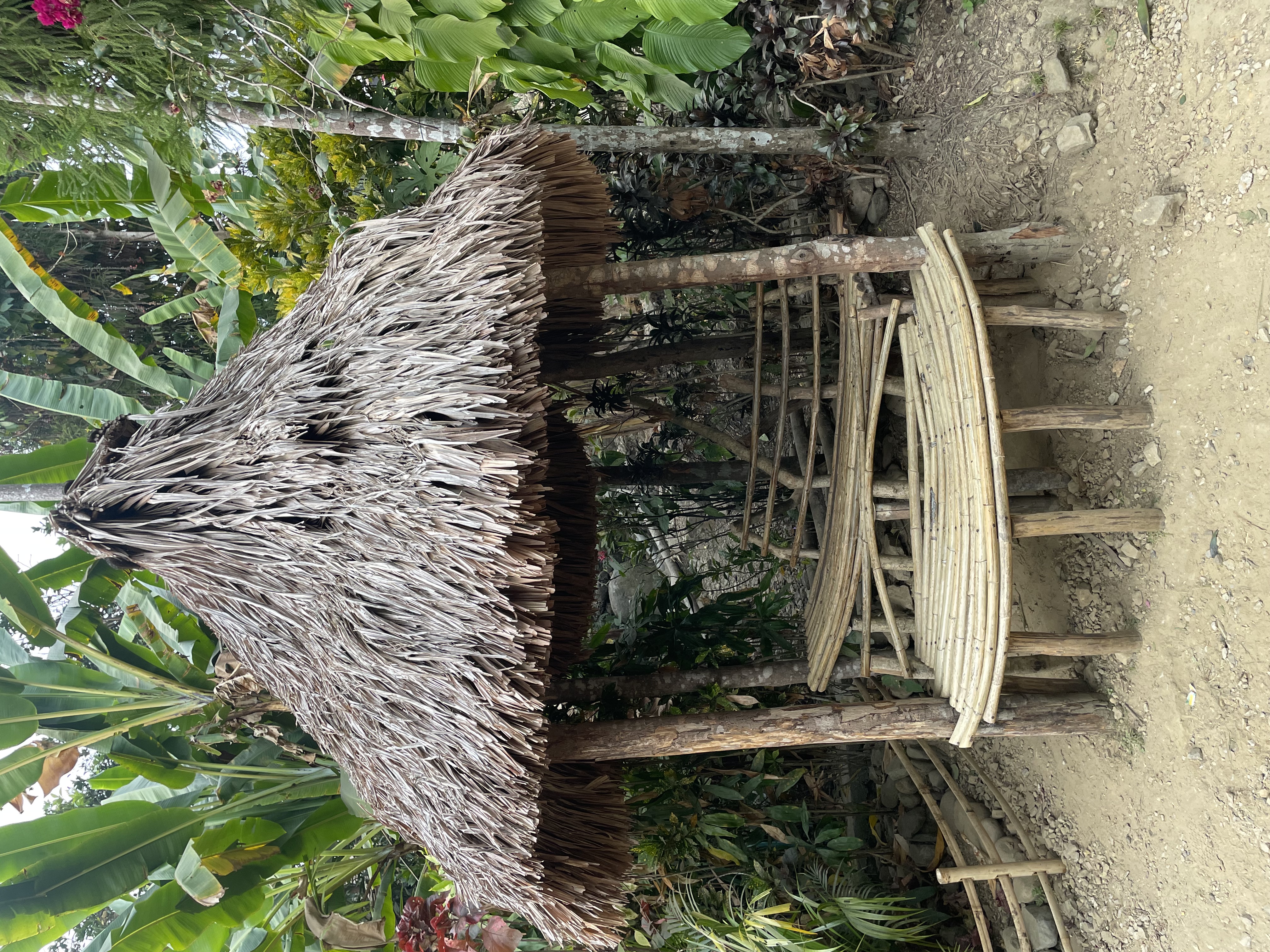 Bench in Mawlynnong village