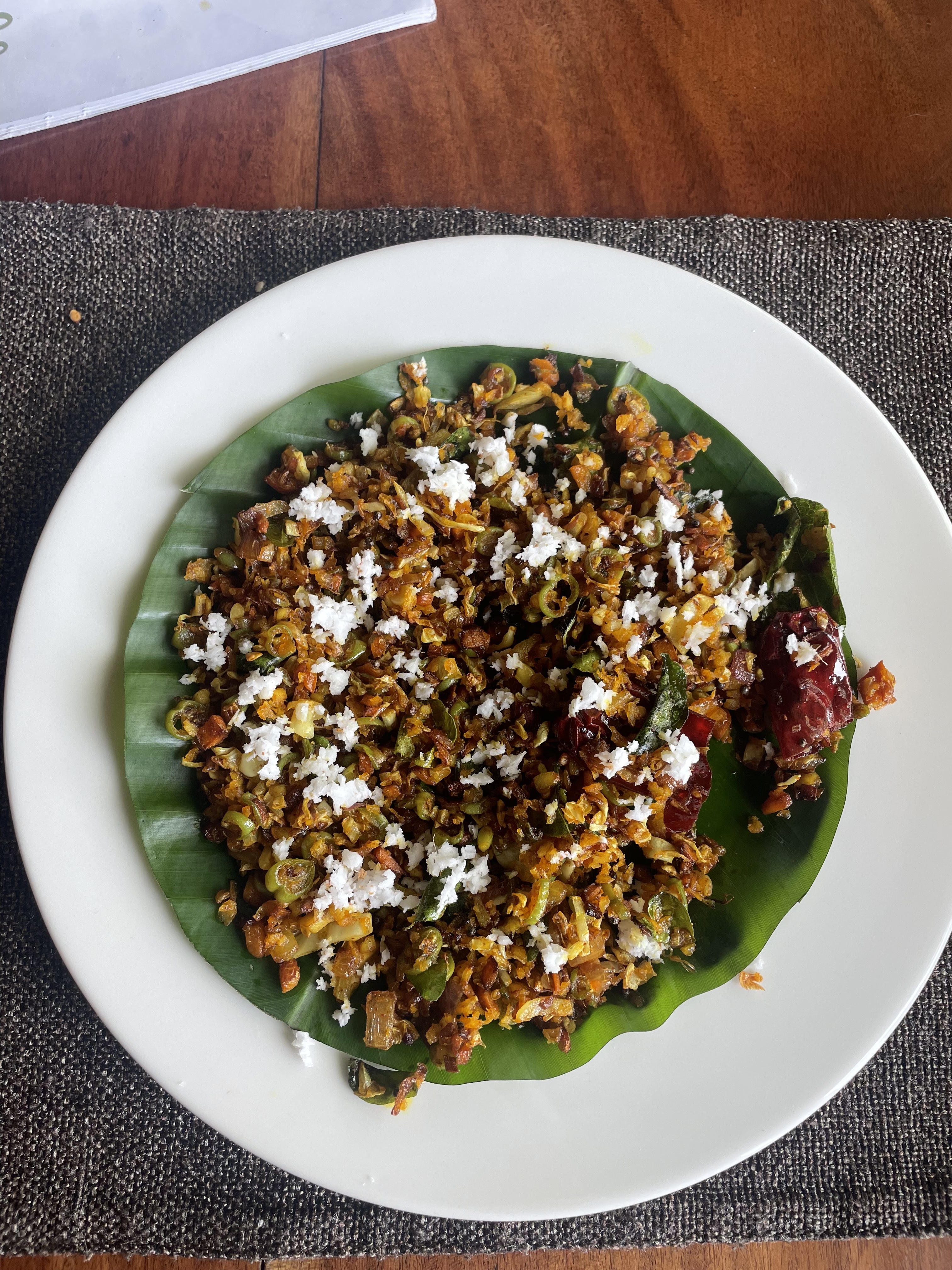 veg thoran i had for lunch